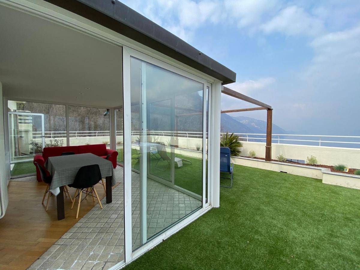 Attico With Big Terrace In Residence With Pool Valbrona Ngoại thất bức ảnh