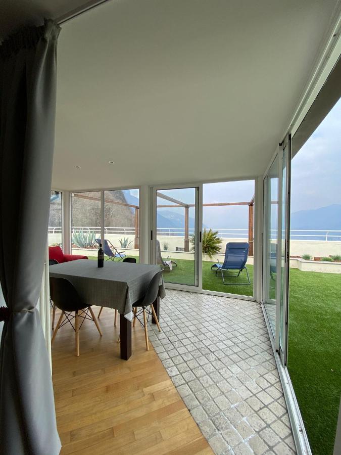 Attico With Big Terrace In Residence With Pool Valbrona Ngoại thất bức ảnh